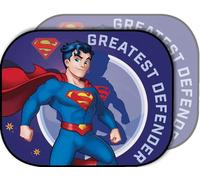 Tataway Paire de Stores latéraux pour Pare-Soleil de Voiture Superman 44x35 cm - Protection Solaire pour Enfants avec graphismes Officiels de Super-héros en Bleu et Rouge