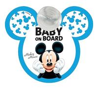 Disney Signalétique auto Mickey – Baby on Board, attache ventouse
