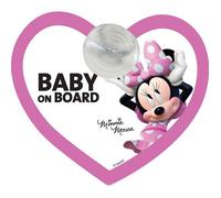 Tataway Panneau de sécurité pour voiture « bébé à bord » Disney Minnie Mouse Mickey Mouse avec ventouse