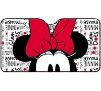 TataWay - Pare-Soleil Avant Voiture Minnie, Protection Optimale, avec Ventouses, Graphismes Disney, Dimensions 130 x 70 cm, Pare Soleil Minnie, Rose, Taille Unique, Polyester
