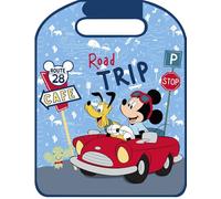TataWay - Protection de siège Auto Disney Mickey Mouse, Fixation appuie-tête Velcro, Élastiques avec Crochets, Bleu, Universale, PVC
