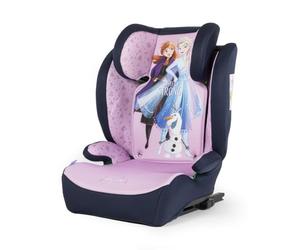 Tataway Siège auto Disney Frozen avec fixation ISOFIX pour la sécurité des filles d'une hauteur de 100 à 150 cm avec des graphismes de la princesse Elsa, Anna et du mignon Olaf sur fond violet