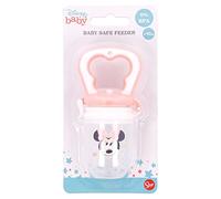 Tataway Sucette Disney Minnie Fruit pour jeunes enfants en plastique de qualité alimentaire, comprend un porte-tétine pour protéger la tétine.