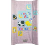 Tataway Table à langer Warner Bros Looney Tunes avec côtés et graphismes de Titti and Silvestro, matelas à langer pour enfants, mesure 81 x 50 x 9,5 cm