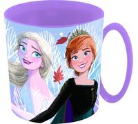 Tataway Tasse à micro-ondes Disney Frozen 390 ml Frozen Autumn Leaves | Gobelet en plastique durable, léger et lavable au lave-vaisselle