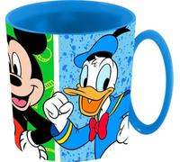 Tataway Tasse à micro-ondes Disney Mickey Mouse - Has Fun 390 ml | Gobelet en plastique durable, léger et lavable au lave-vaisselle