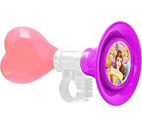 Tataway Trompette de vélo Disney Princesses pour Enfants avec Corps en métal et Pompe en Plastique Souple, Couleur Rose