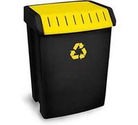 Tatay 1102302 poubelle de recyclage 50 l plastique noir/jaune 40 x 33,5 x 57,5 cm Noir G