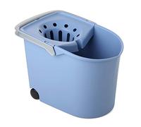 TATAY 1103200 Seau Essoreur à roulettes Plastique Bleu 38,2 x 25,5 x 28 cm