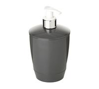 TATAY 6110200 Kristal Distributeur de Savon Liquide Gris Anthracite 8,5 x 8,5 x 15,2 cm