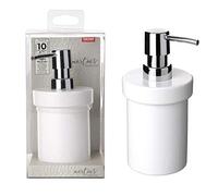 Tatay 6311900 Distributeur de Savon Liquide Martins Céramique Blanc 9, 3x8, 2x16, 5 cm