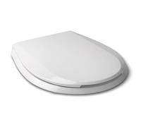 TATAY Abattant WC Universel Compatible Modèle Victoria | Thermoplastique Résistant | Fixation Facile | Finition Brillante | Fabriqué en Espagne | Forme Ovale - Modèle BCN - Blanc