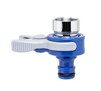TATAY Adaptateur universel Top Line pour robinet d'intérieur, filetage externe 24 mm, filetage interne 22 mm, connecteur universel, protection solaire, installation facile, bleu. 0002301
