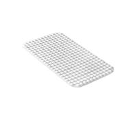 TATAY Alfombra Bañera Antideslizante | 50% Material Reciclado | Ventosas de Alta Sujeción y Sensación Placentera | Gran Calidad y Durabilidad | Tacto Suave y Cómodo | 72 x 36 cm - Blanco
