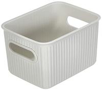 Tatay Baobab Petit panier de rangement multi-usages avec capacité de 1,5 l Blanc parchemin 12,8 x 16,7 x 10 cm