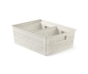 TATAY Bohol Lot de 3 boîtes de rangement rectangulaires (2 x 4 L + 1 x 12 L), polypropylène, sans BPA, plastique 100 % recy eige, dimensions : 30 x 39 x 13,5 cm