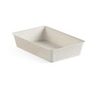 TATAY Bohol Organiseur A5 en polypropylène, sans BPA, 100% plastique recyclé, Beige, dimensions : 17 x 26 x 5,5 cm