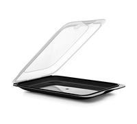 TATAY Boîte a Charcuterie Cocktail | 1 Unité Standard | Boite Jambon Conservation Frigo, Empilable | Passe au Congélateur, Micro-ondes et Lave-vaisselles | Sans BPA, 17x3,2x25,2cm, Couleur Noir