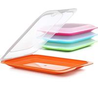 TATAY boîte à charcuterie Fresh, sans BPA, réutilisable, empilable, lave-vaisselle et MWO, couleurs assorties, mesures 17 cm x 3,2 cm x 25 cm, 1 pièce