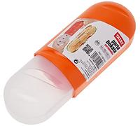TATAY Boîte a Sandwich Extensible, sans BPA, réutilisable, passe au Lave-vaisselle et au Micro-ondes, Congélation à -40º, 1 unité, Orange. Dimension 7,7 x 6,7 x 18 - 25 cm