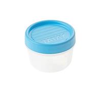 TATAY Boîte Alimentaire, Hermétique, Capacité de 0.2 L, Couvercle à vis, sans BPA, Passe au Micro-Ondes et au Lave-Vaisselle, Bleu. Dimension: 8,5 x 8,5 x 6 cm