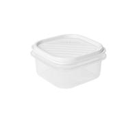 TATAY Boîte Alimentaire, Hermétique, 0.3 L Capacité, Couvercle à pression flexible, sans BPA, passe au Micro-ondes et au Lave-vaisselle, Blanc. Dimensions : 10 x 10 x 5,5 cm