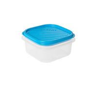 TATAY Boîte Alimentaire, Hermétique, 0.3 L Capacité, Couvercle à pression flexible, sans BPA, passe au Micro-ondes et au Lave-vaisselle, Bleue. Dimensions : 10 x 10 x 5,5 cm