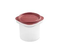 TATAY Boite Alimentaire Plastique 0,3L Top Flex | Couvercle à Pression | Boite Conservation Alimentaire | Micro-ondes, Lave-vaisselle, Frigo, Congélateur | Sans BPA | 8,7x8,7x8,5 cm, Rouge