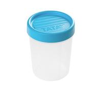 TATAY Boîte Alimentaire, Hermétique, Capacité de 0.4 L, Couvercle à vis, sans BPA, Passe au Micro-Ondes et au Lave-Vaisselle, Bleu. Dimension: 8,5 x 8,5 x 11,1 cm