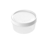 TATAY Boite Alimentaire Plastique 0,5L Twist | Couvercle à Vis | Boite Conservation Alimentaire | Micro-ondes, Lave-vaisselle, Frigo, Congélateur | Sans BPA | 12x12x6,6 cm, Blanc