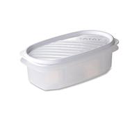 TATAY Boîte Alimentaire, Hermétique, 0.5 L Capacité, Couvercle à pression flexible, sans BPA, passe au Micro-ondes et au Lave-vaisselle, Blanc. Dimensions : 18,4 x 9,7 x 6,1 cm