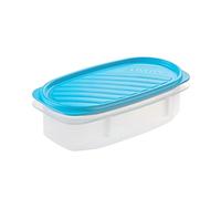 TATAY Boîte Alimentaire, Hermétique, 0.5 L Capacité, Couvercle à pression flexible, sans BPA, passe au Micro-ondes et au Lave-vaisselle, Bleue. Dimensions : 18,4 x 9,7 x 6,1 cm