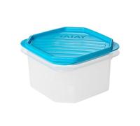 TATAY Boîte alimentaire Top Flex – 0,6 L, couvercle à pression, sans BPA, micro-ondes, bleue