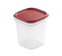 TATAY Boite Alimentaire Plastique 0,7L Top Flex | Couvercle à Pression | Boite Conservation Alimentaire | Micro-ondes, Lave-vaisselle, Frigo, Congélateur | Sans BPA | 10x10x11,7 cm, Rouge