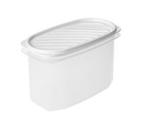 TATAY Boîte Alimentaire, Hermétique, 1.2 L Capacité, Couvercle à pression flexible, sans BPA, passe au Micro-ondes et au Lave-vaisselle, Blanc. Dimensions : 18,4 x 9,7 x 12,2 cm