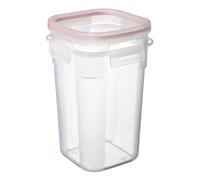 TATAY Boite Alimentaire Plastique 1L Clip Safe | Couvercle à Clip | Boite Conservation Alimentaire | Micro-ondes, Lave-vaisselle, Frigo, Congélateur | Sans BPA | 10,8x10,8x17 cm, Rouge