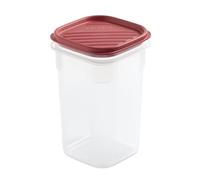 TATAY Boite Alimentaire Plastique 1L Top Flex | Couvercle à Pression | Boite Conservation Alimentaire | Micro-ondes, Lave-vaisselle, Frigo, Congélateur | Sans BPA | 10x10x16,5 cm, Rouge