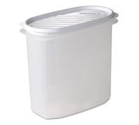 TATAY Boîte Alimentaire, Hermétique, 2 L Capacité, Couvercle à pression flexible, sans BPA, passe au Micro-ondes et au Lave-vaisselle, Blanc. Dimensions: 18,4 x 9,7 x 17,8 cm