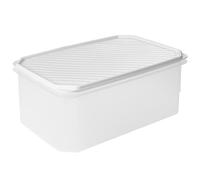 TATAY Boîte Alimentaire, Hermétique, 4.7 L Capacité, Couvercle à pression flexible, sans BPA, passe au Micro-ondes et au Lave-vaisselle, Blanc. Dimensions : 28,5 x 18,5 x 12,2 cm