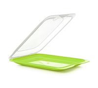 TATAY Ensemble de 3 Boîtes a Charcuterie Fresh, Sans BPA, Réutilisable, Empilable, Passe au Lave-vaisselle et au Micro-ondes, Couleur Lima. Dimension 17 x 3,2 x 25,2 cm