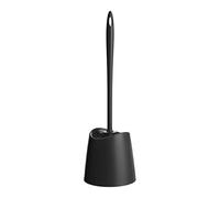 TATAY Brosse Toilettes WC | Matériaux Résistants | Design Moderne | Brosse Fixe et Durable pour Hygiène Parfaite | Plusieurs Couleurs Disponibles | 12 x 12 x 38 cm - Noir