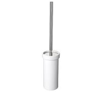 TATAY Brosse Toilettes WC | Céramique Résistante | Manche 100% INOX | Balayette WC Compacte et Durable | 12 x 12 x 38 cm - Collection Martins - Blanc