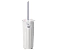 Tatay Brosse de Toilette de la Collection Baobab, Plastique, sans BPA, Couleur Blanc Pergamon, Dimensions 9,5 x 9,5 x 39,5 cm