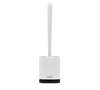 TATAY Brosse de Toilette en Silicone, Flexible, Brosse de Toilette avec Ventilation à Séchage Rapide, Anti-Odeur, Brosse Grise. Dimensions: 11,2 x 6,2 x 42 cm