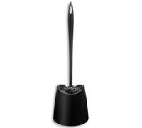 TATAY Brosse Toilettes WC | Matériaux Résistants | Design Moderne | Brosse Fixe et Durable pour Hygiène Parfaite | Plusieurs Couleurs Disponibles | 12 x 12 x 38 cm - Noir