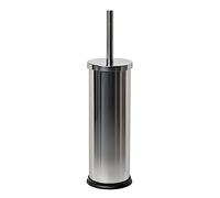 TATAY Brosse Toilettes WC | Acier Inoxydable Effet Miroir | avec Récipient Intérieur | Design Moderne et Facile à Nettoyer | Hygiène Optimale | Support Inclus | 10,2 x 10,2 x 38,5 cm