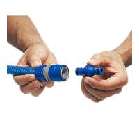 TATAY Connecteur Double Male Plastique Bleu Dimensions 2,6 x 5,7 cm