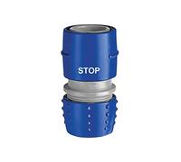 TATAY Connecteur pour tuyaux d'arrosage STOP 3/4" (19-26mm), Plastique, Connecteur Universel, Protection solaire, Installation facile, Bleu