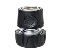 TATAY Connecteur rapide Metal Soft pour tuyaux d'arrosage 3/4" (19mm), Connecteur au raccord universel, Installation facile, Acier inoxydable et Résistant à la corrosion, Argent - Noir