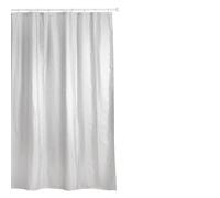 TATAY Cortina de Ducha de Tela 140 x 200 cm | Incluye 8 Anillas | Cortina Ducha Lavable Con Diseño Moderno | Tela de Poliéster muy Resistente | Modelo Nature - Colores Blanco y Beige